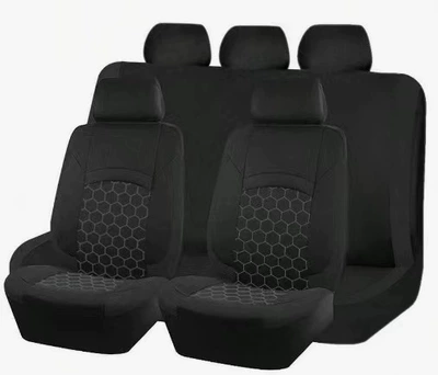 Universal seat cover — Duo - black-2-piece-set-single-seat