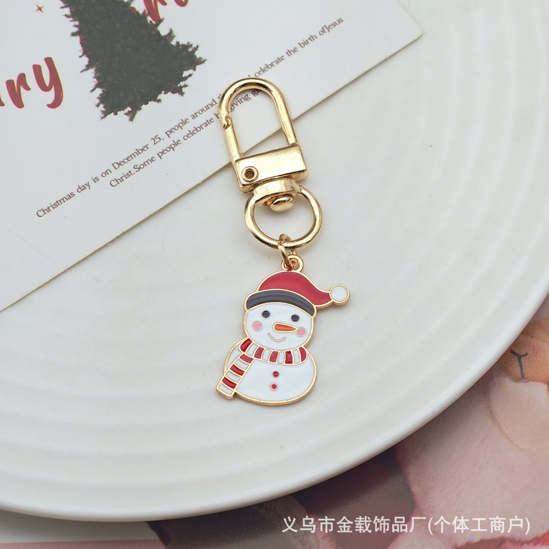 圣诞节钥匙扣礼物盒合集可爱卡通雪人钥匙链创意挂饰饰品包包挂件|undefined