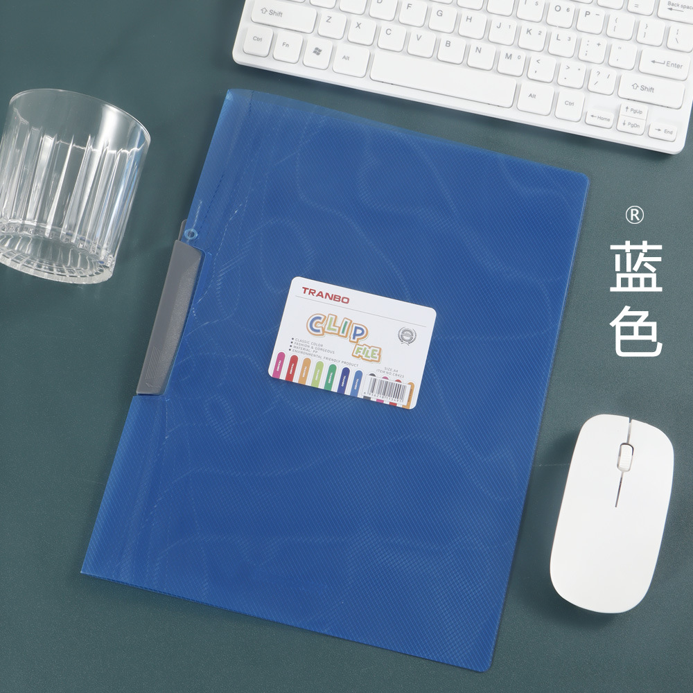 Carpeta PP tipo abrazadera lateral rotativa carpeta de datos de gran capacidad carpeta de datos de archivo de prueba especial para estudiantes