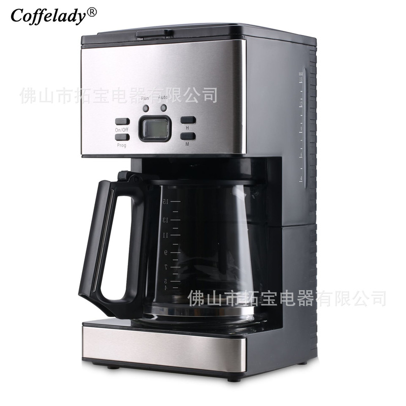 Coffelady 1.8L Drip Coffee Machine Screen Display Time Button Operation Drip Coffee Machine