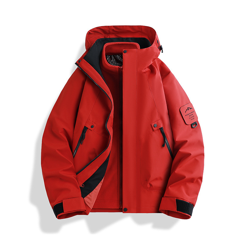 冲锋衣三合一女可拆卸秋冬两件套户外风衣外套男防泼水大码登山服|undefined