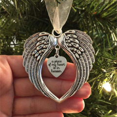 資比アマソンmy heart is in heaven天使の翼の丸い写真クリスマスのアクセサリー
