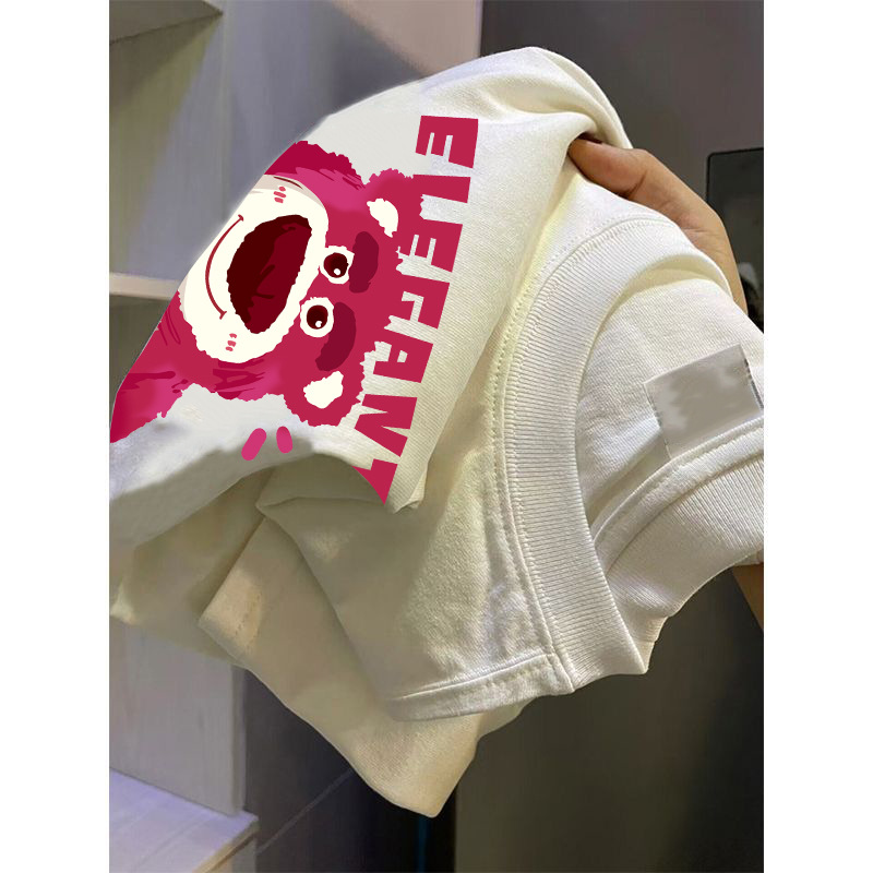 Verano nuevo nicho adelgazante popular estilo coreano ins moda tribu imprimir moda todo partido cuello redondo manga corta Camiseta para hombres