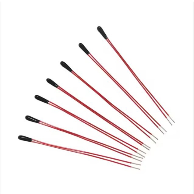 NTC热敏电阻传感器铜包钢漆包线铁线环氧树脂小黑头小皮线 可按需