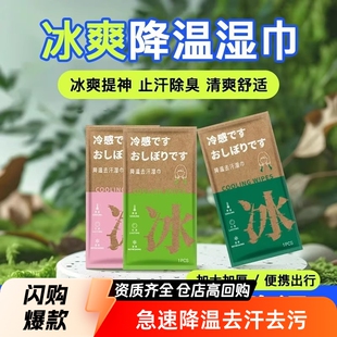 [Free Shipping for Two Pieces for Newbies! 】Cooling Ice Wipes, Ice-Feeling Sweat-Removing Mint Cooling Wipes, Sports Wipes