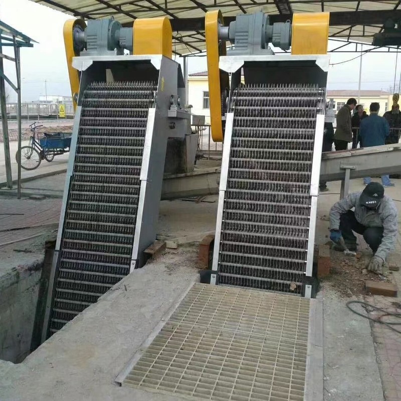 回転式グレーチング除染機 粗グレーチング除染機 ステンレス製細歯逆取りグレーチング除染機|undefined