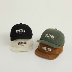 秋南 韓國嬰兒帽子秋冬新款ins刺繡字母男童女童棒球帽兒童鴨舌帽