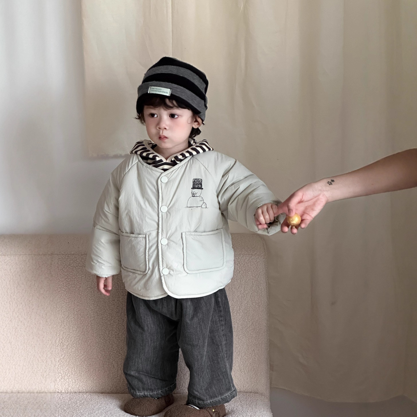 儿童冬季棉衣外套2025秋冬新款韩版童装宝宝保暖衣服加厚男童套装