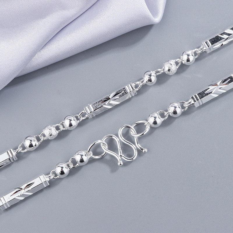 Protection Talisman Necklace Round Beads And Hexagonal Tube Chain_voghion.com