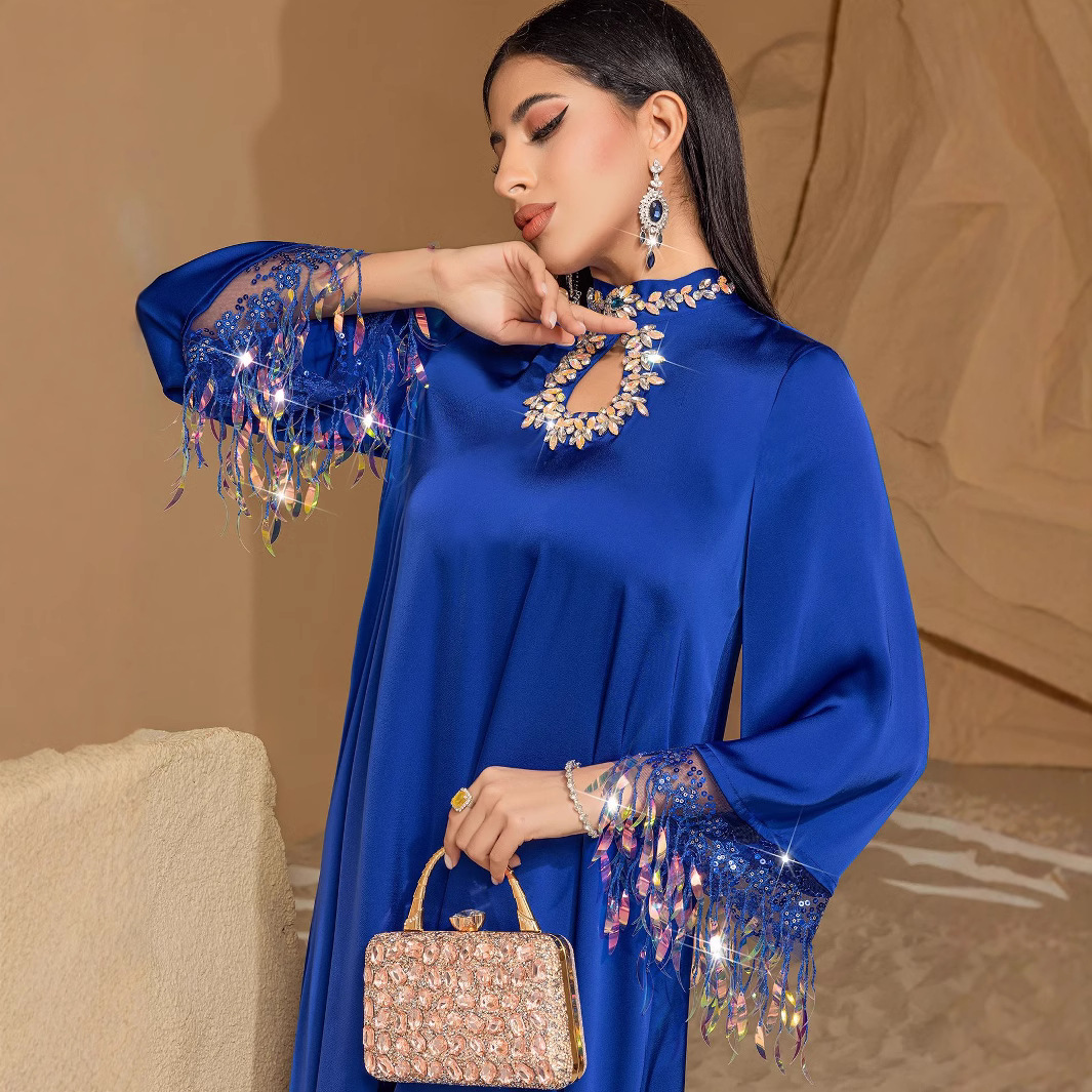 Blue long dress