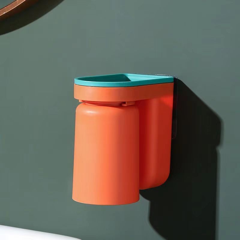 Support brosse à dents mural avec gobelet pour salle de bain_voghion.com