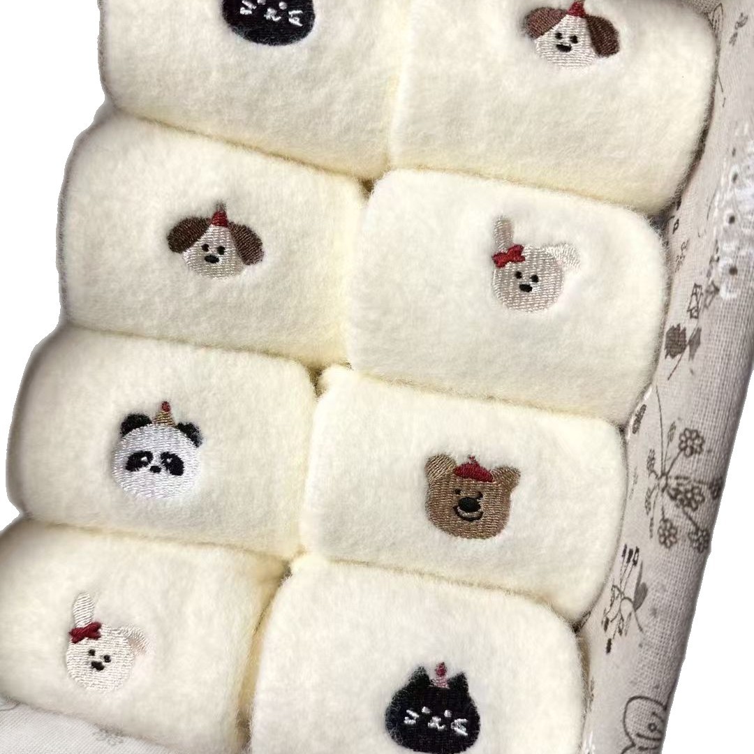 Invierno calentamiento grueso de alto valor facial de las niñas calcetines al por mayor fuentes de lana de lana de la industria de Zhuhai