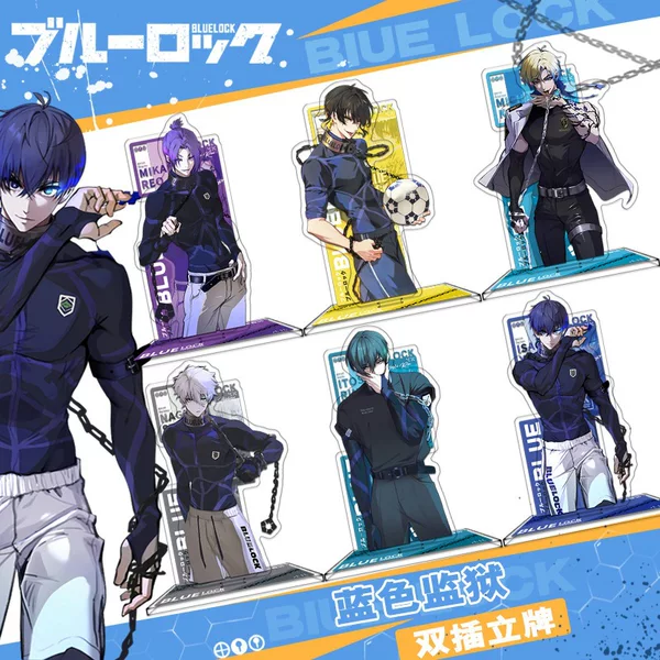 Blue Prison 351 Series Double-Sided Standee Figures: Issei Kise, Honosuke Honoka, Seishiro Nagi - Humanoid Desktop Decorations