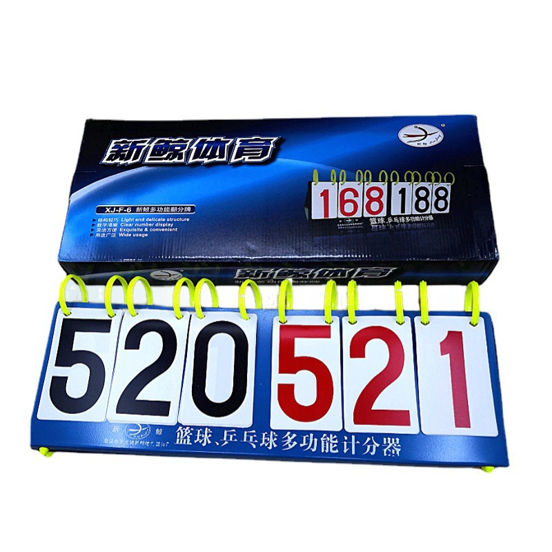 Ping Pong Scoreboard Knowledge Competition Flip Scoreboard Badminton Basketball Iron Four-Digit and Six-Digit Scoreboard