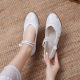 Spring height increasing ancient style shoes women's Hanfu shoes high heel embroidered ancient costume platform wedge National style embroidered cloth shoes
