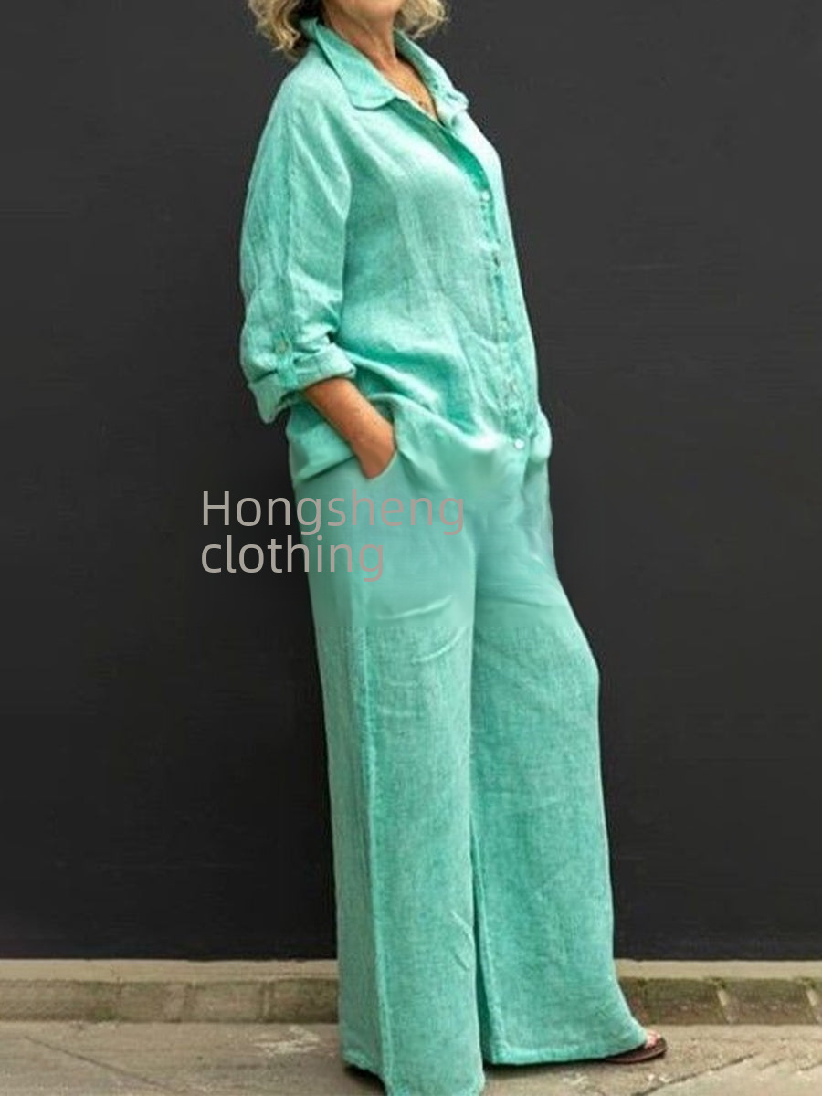 2024 Nuove esplosioni di colori Commercio estero Nuova camicia da donna Abito casual urbano Abito indipendente Stazione donna_voghion.com