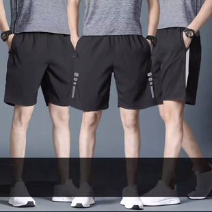2025 New Men's Casual Pants Summer Loose Sports Fitness Shorts Men's Five Points Quick-Drying Outdoor Large Size Running