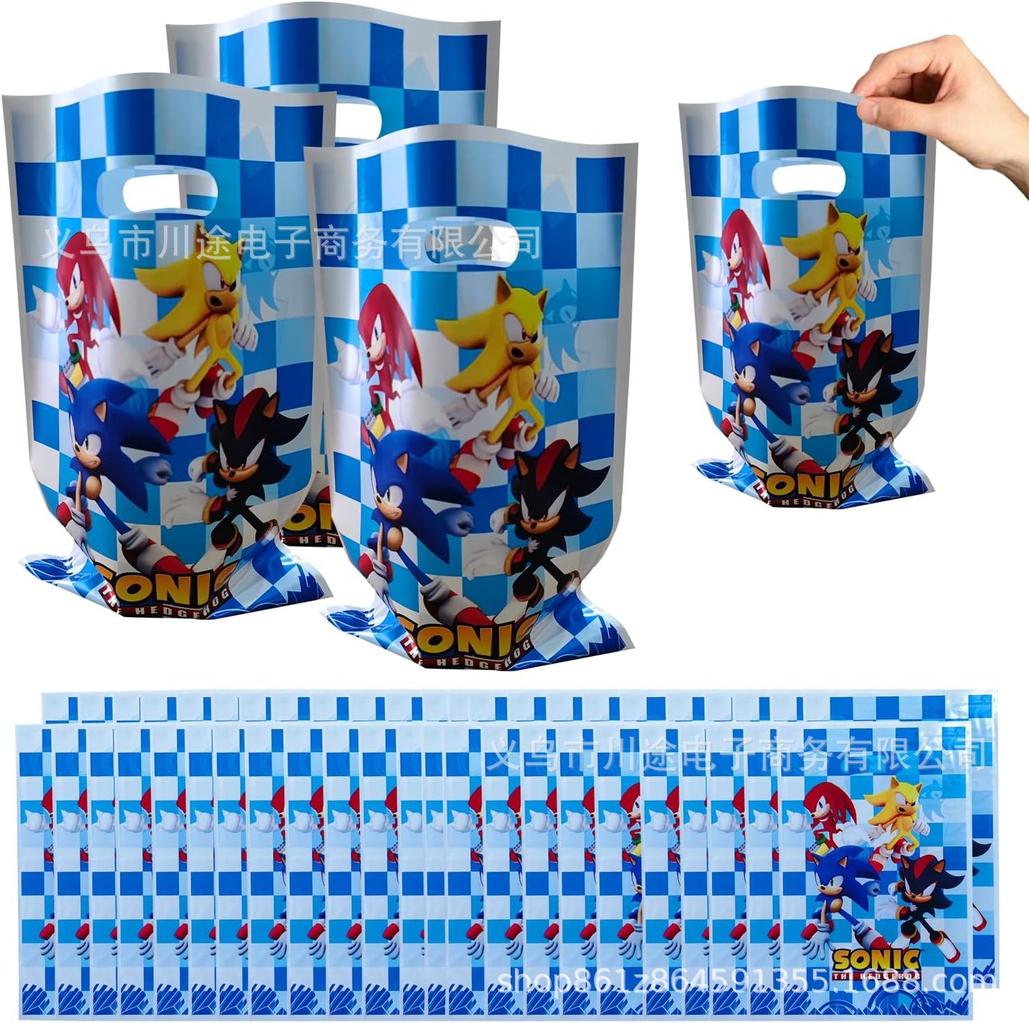 Fábrica directa bolsa de regalo de dibujos animados para niños fiesta de cumpleaños bolsa de regalo película perlada bolsa de regalo PE ahora