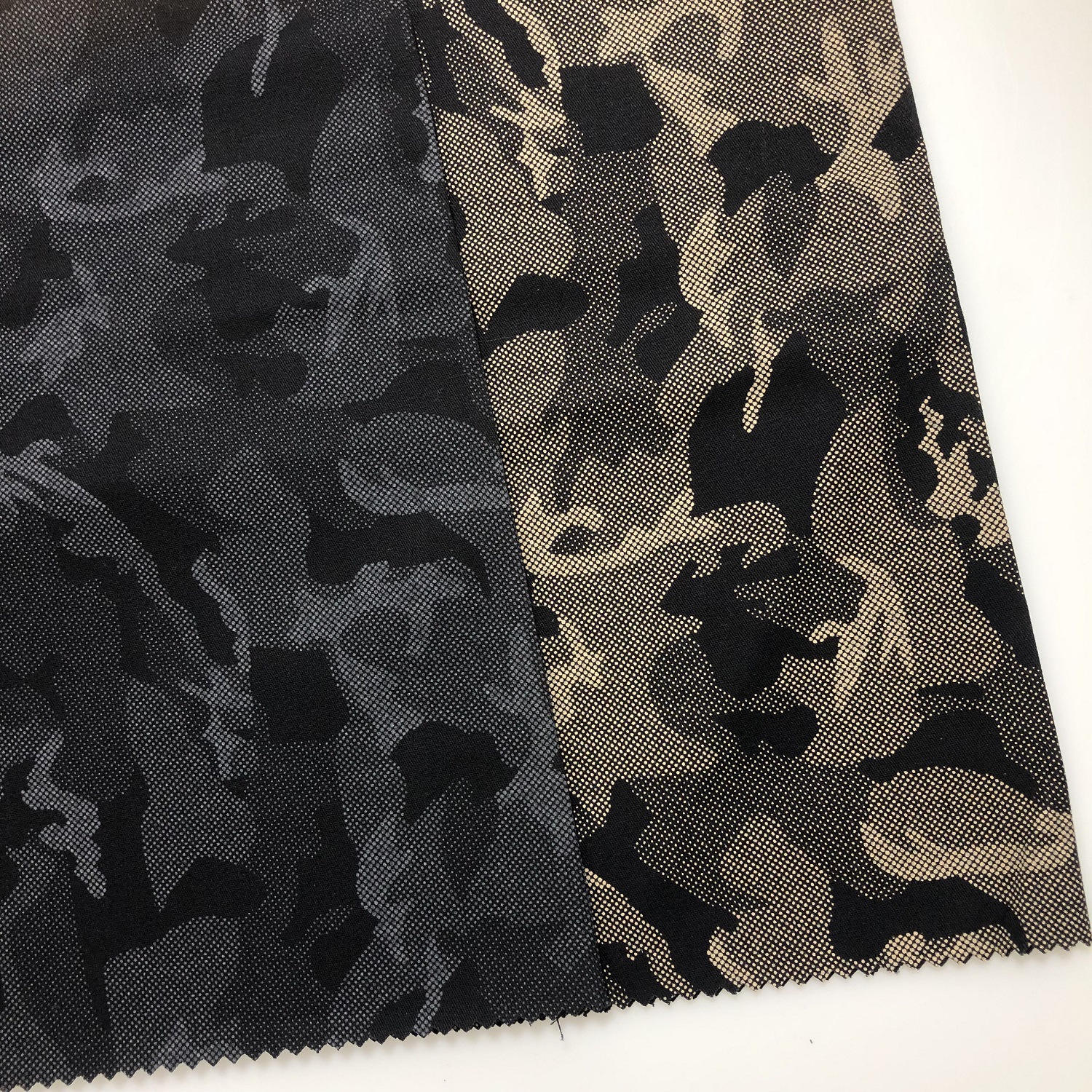 现货全棉斜纹拔印工装迷彩布 裤装外套迷彩面料 色卡免费