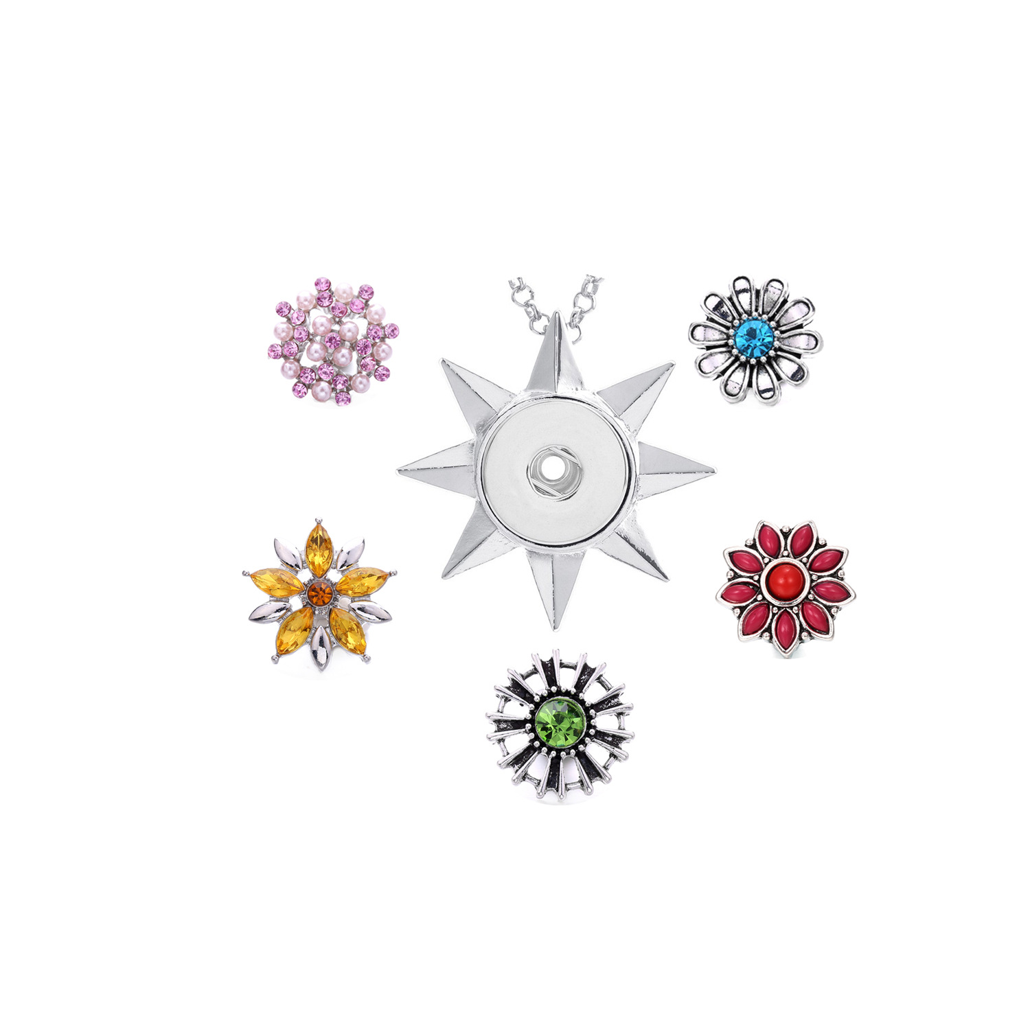 Simple Style Classic Style Color Block Zinc Alloy Inlay Rhinestones display picture 1