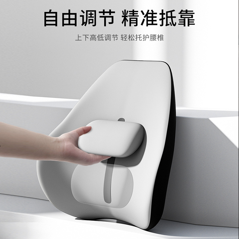 汽車電動按摩腰靠墊久坐護腰墊靠背墊開車用座椅坐墊專用頭枕腰托