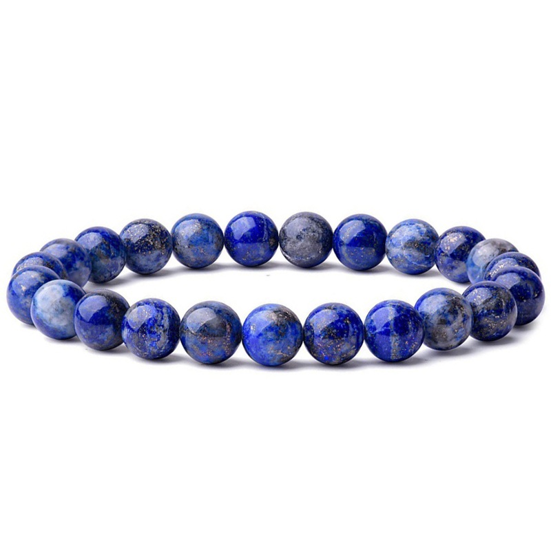 Directo de fábrica de piedra natural pulsera de cuentas Emperador ágata negro pulsera de mineral de hierro acabado pulsera al por mayor