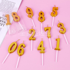 批发数字蜡烛pvc独立包装派对气氛布置生日蛋糕装饰数字蜡烛创意