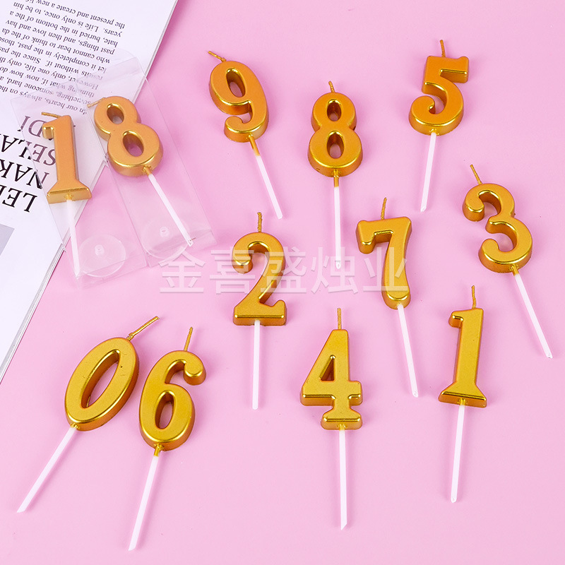批发数字蜡烛pvc独立包装派对气氛布置生日蛋糕装饰数字蜡烛创意|undefined