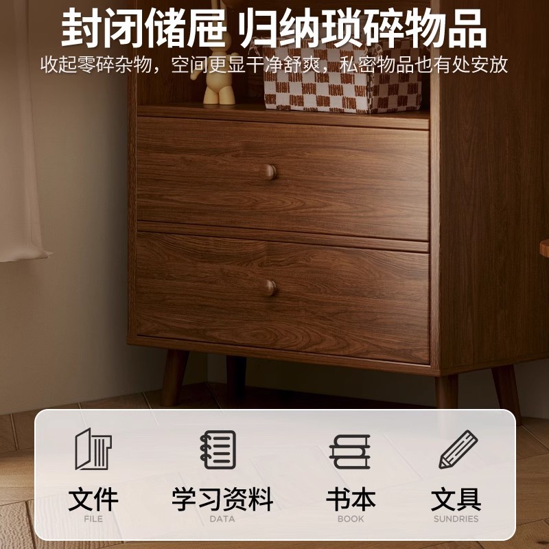 Nórdico estante de madera maciza piso multi-capa gabinete de almacenamiento sub-Almacenamiento estante vitrina hogar sala de estar esquina estantería