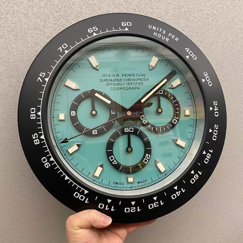 一件起批金属不锈钢夜光客厅挂钟GMT静音钟表专供出口Wall clock|undefined