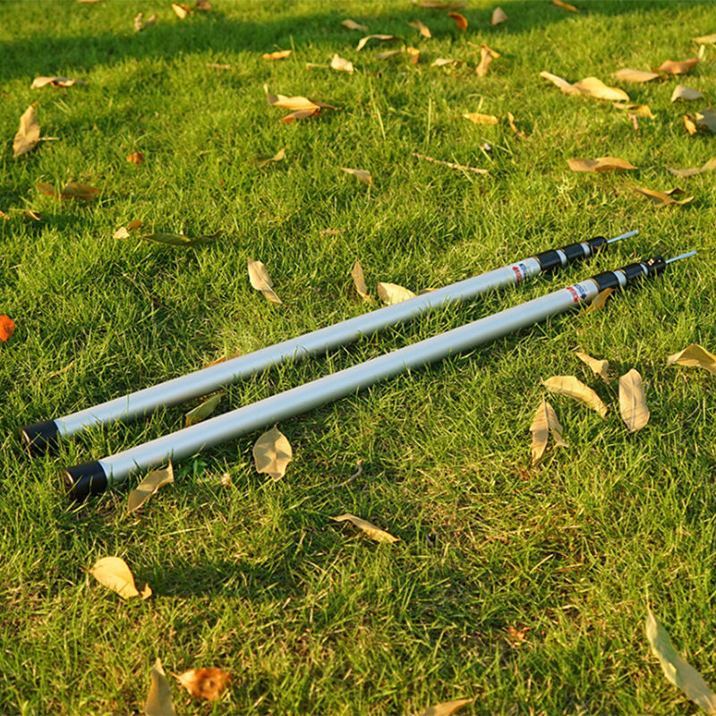 High-end three-section telescopic aluminum pole aluminum tube outdoor tent camp Post tent Hall bracket adjustable canopy support pole