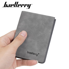 新しいメンズショートウォレットクロスボーダー薄型ヌバックレザービジネス 80% off ウォレットハイエンド学生シンプルなチケットホルダー
