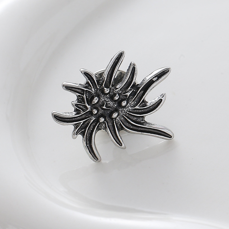 Spilla edelweiss elegante da donna accessorio vintage_voghion.com
