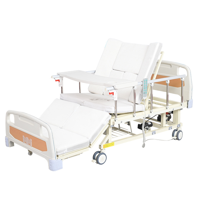 Cama de enfermería eléctrica doméstica multifuncional para levantar la espalda, girar y levantar la cama médica para pacientes paralizados de edad avanzada defecar automáticamente image 6