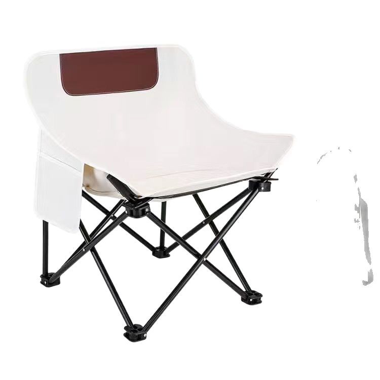 탑스티치 문 체어 화이트