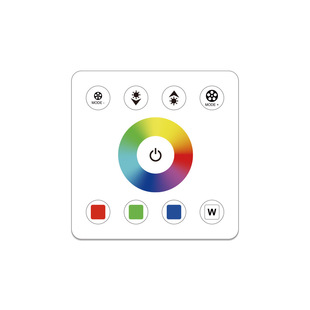 86 panel RGBW controller plastic 86*86 panel 5-24V full touch black white wall panel