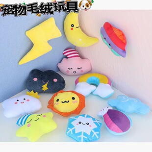 Pet supplies cat and dog plush toy cat and dog sound simulation cartoon toy weather bite-resistant molar toy