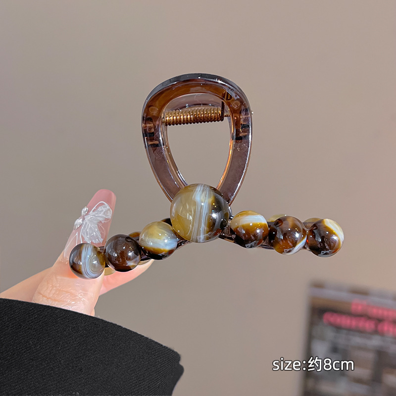 Gradient coffee beads medium size - about 8cm