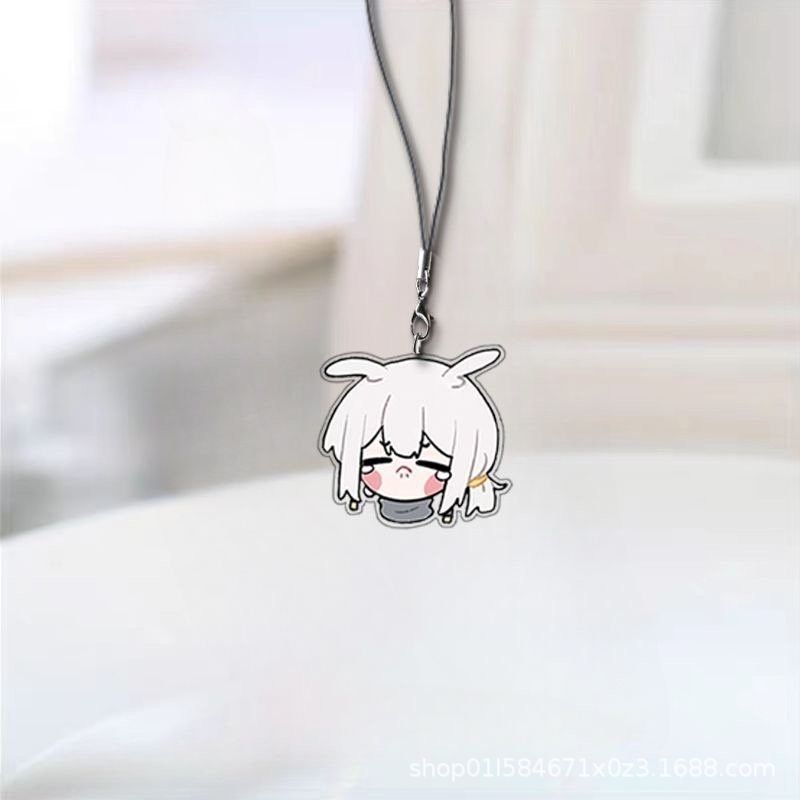 Light Encounter Peripheral sky White Bird Wizard Sui Hat Beginner Two-dimensional Mobile Phone Chain for Best Friend and Classmates Mobile Phone Pendant