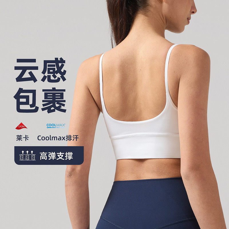 Runa Plus Summer Yoga Sports Bra Women's Nude Beautiful Back U-Neck Sling Core Suction Quick-Drying Sports Running