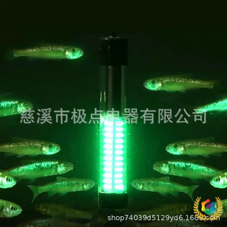 12V/24V подводный зелёный свет, белый/синий/жёлтый светодиодный свет для приманки, привлекающий рыб освещатель, комплект для рыбалки