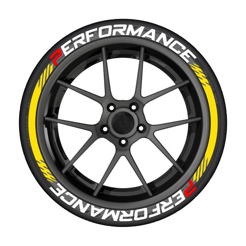 Pack Of Four Tire Performance Car Stickers_voghion.com