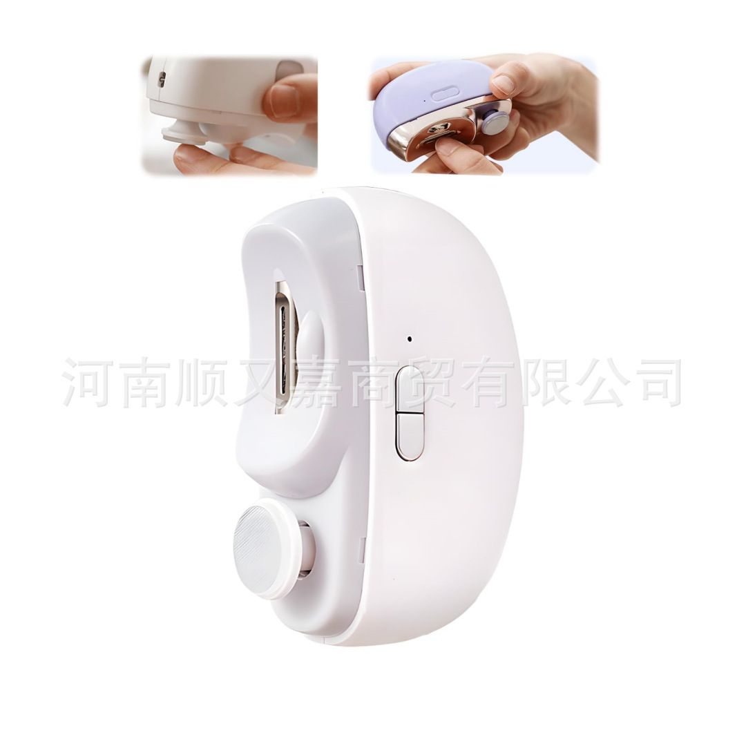 Cross-Border Popular Electric Nail Clipper, Manicure Grinder, Children's and Adults' Anti-Pinch Nail Clippers, Automatic Nail Clippers, Multi-Function