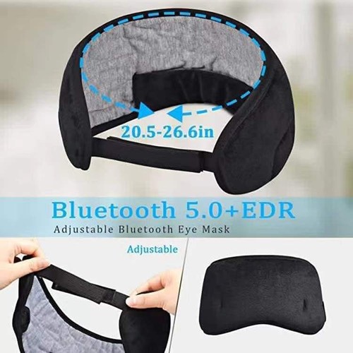 Cross-border 3D Bluetooth eye mask headset smart wireless music call earmuff breathable sleep artifact light-shielding eye mask