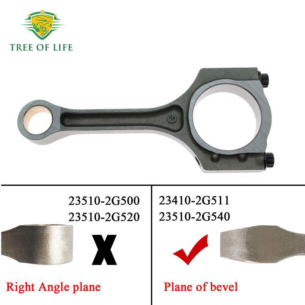 Biela de Motor 23510-2G500 23510-2G540 para Kia Sorento Hyundai Tucson image 3