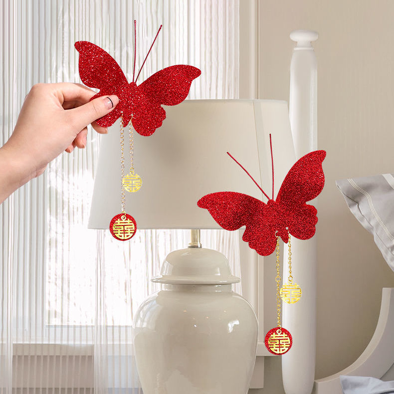 Home decoration hanging ornaments wedding character hanging decorations moving house Instagram style living room bedroom switch sticker decoration supplies