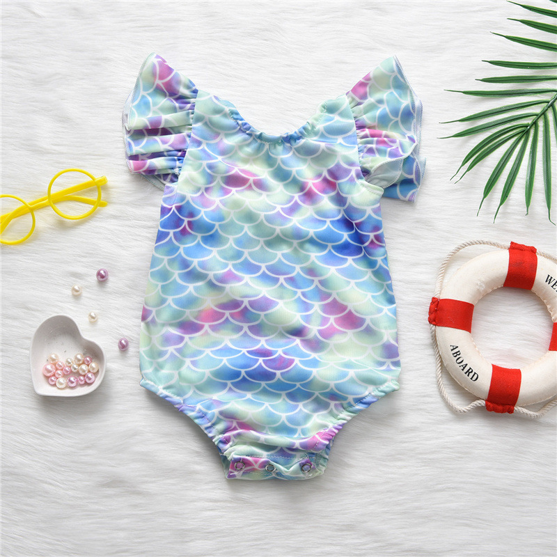 Hot Girl's Swimsuit Foreign Trade Hot Selling Baby Scale One-piece Swimsuit Children's Clothing Swimwear display picture 3