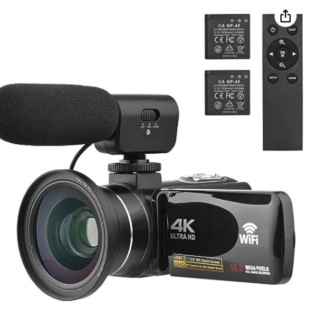 4K Ultra HD Digital Camera WIFI 3 Inch IPS Color Touch Display 18x Digital Zoom 4KS