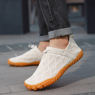 Cross-border New Five-finger Wading Shoes Tracing Shoes Outdoor Leisure Flying Weaving Slip-on Shoes Dance Fitness Yoga Shoes