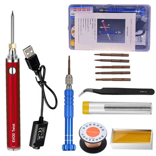 USB Rechargeable Battery Soldering Iron Portable Wireless Soldering Iron USB Interface Outdoor Welding Repair Tool Set